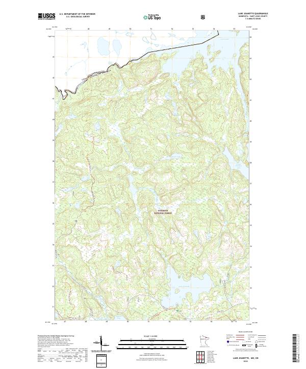 Lake Jeanette topographic map thumbnail