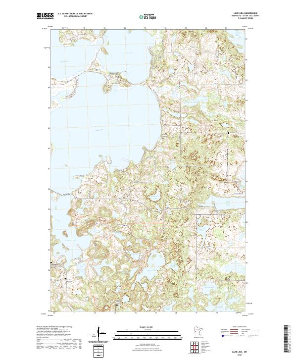 Lake Lida topographic map thumbnail