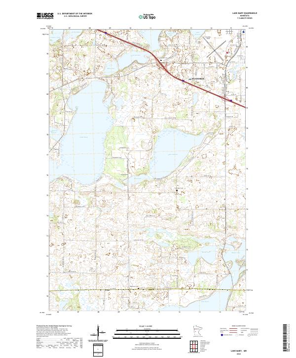 Lake Mary topographic map thumbnail