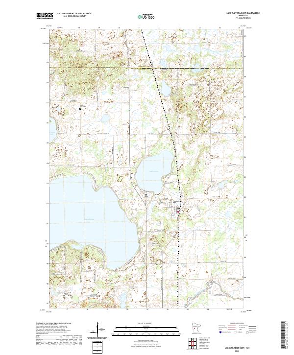 Lake Miltona East topographic map thumbnail