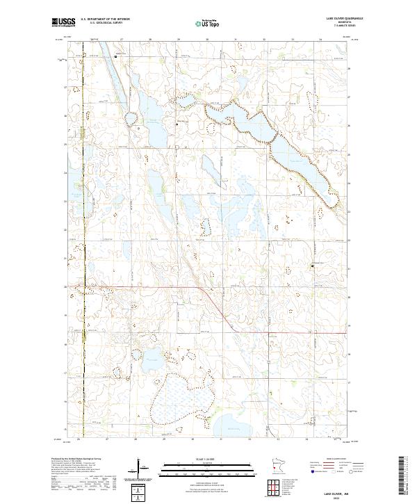 Lake Oliver topographic map thumbnail