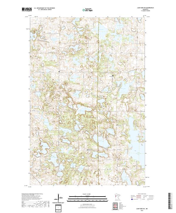 Lake Park SW topographic map thumbnail