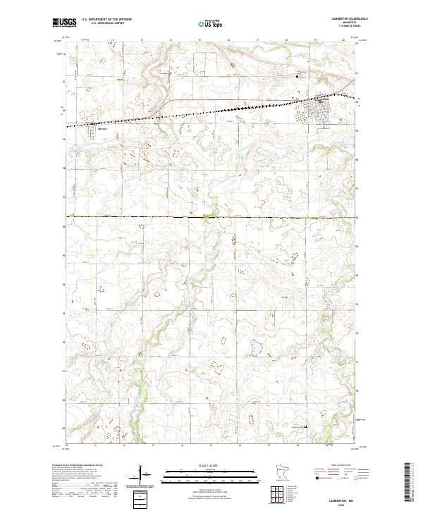 Lamberton topographic map thumbnail