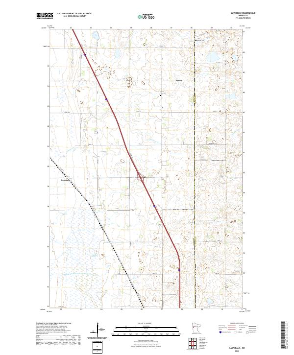 Lawndale topographic map thumbnail