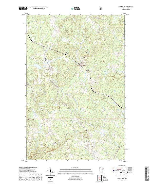 Legler Lake topographic map thumbnail