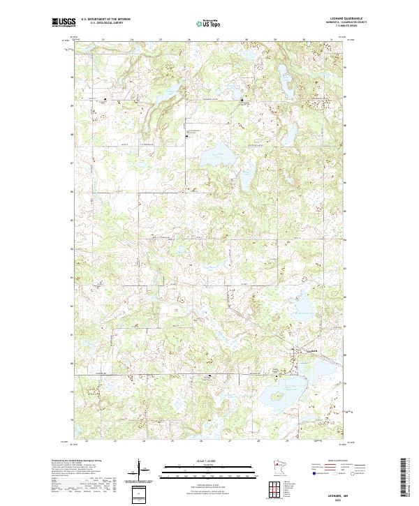 Leonard topographic map thumbnail