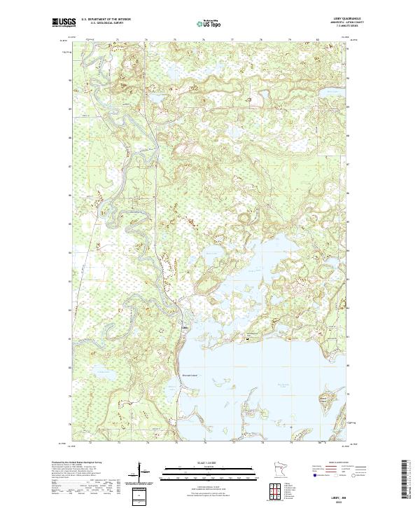 Libby topographic map thumbnail