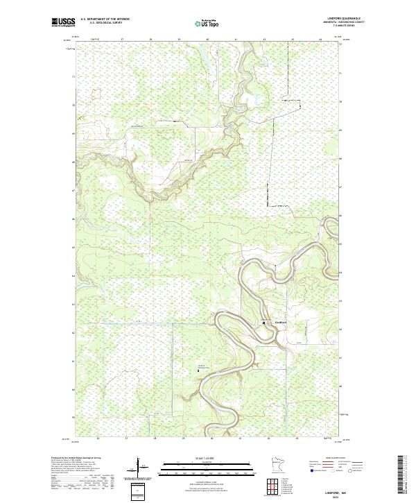 Lindford topographic map thumbnail