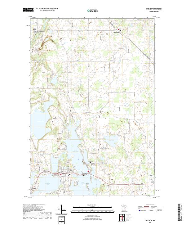 Lindstrom topographic map thumbnail