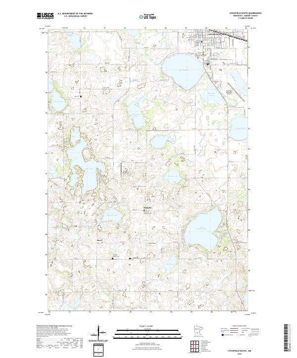 Litchfield South topographic map thumbnail