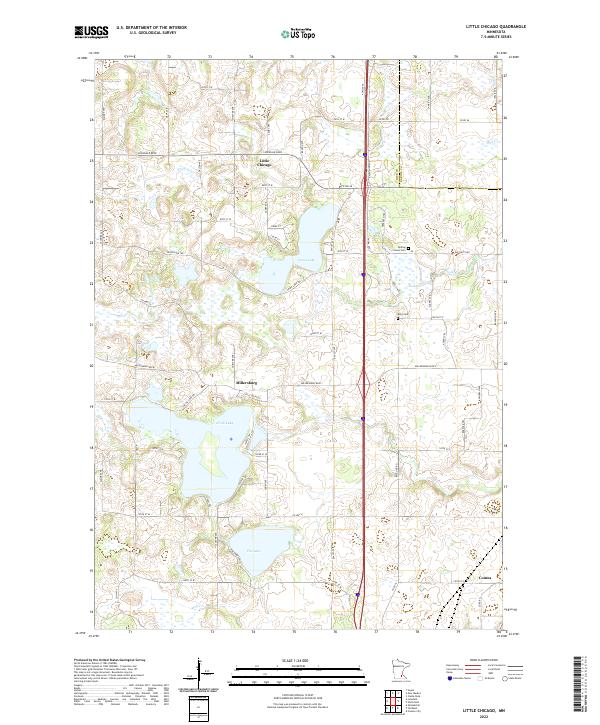 Little Chicago topographic map thumbnail