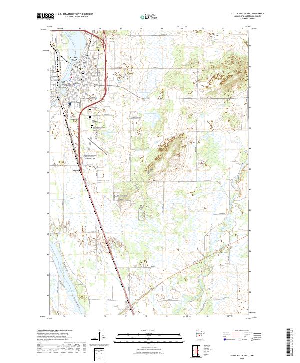 Little Falls East topographic map thumbnail