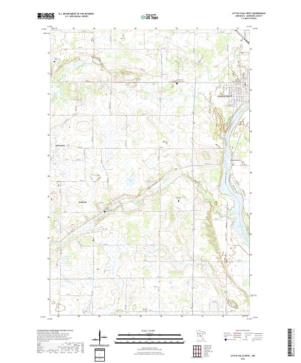 Little Falls West topographic map thumbnail