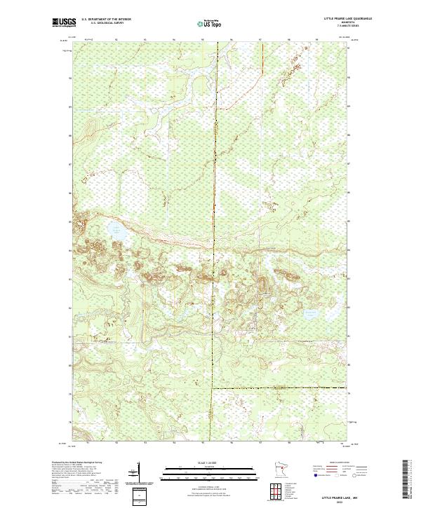 Little Prairie Lake topographic map thumbnail