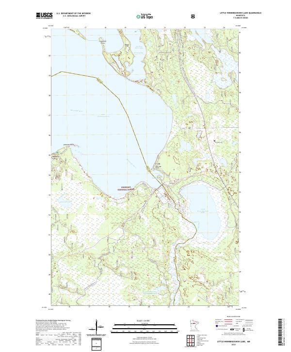 Little Winnibigoshish Lake topographic map thumbnail