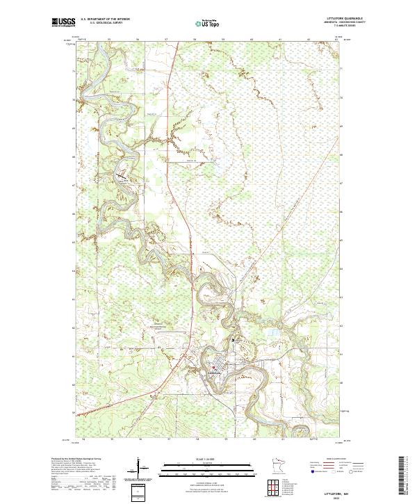 Littlefork topographic map thumbnail