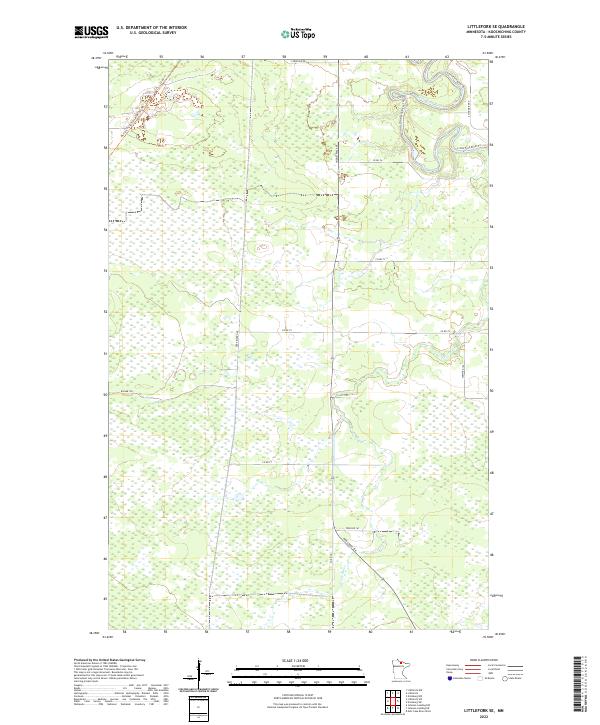 Littlefork SE topographic map thumbnail