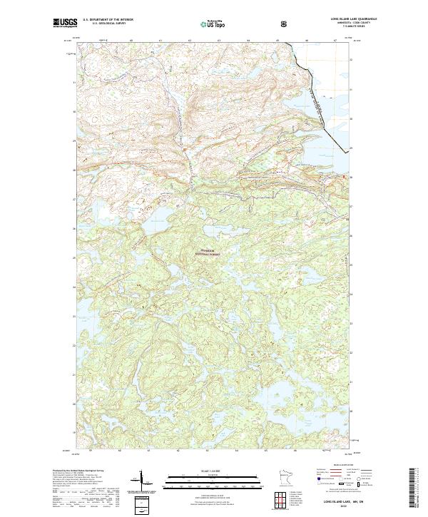 Long Island Lake topographic map thumbnail
