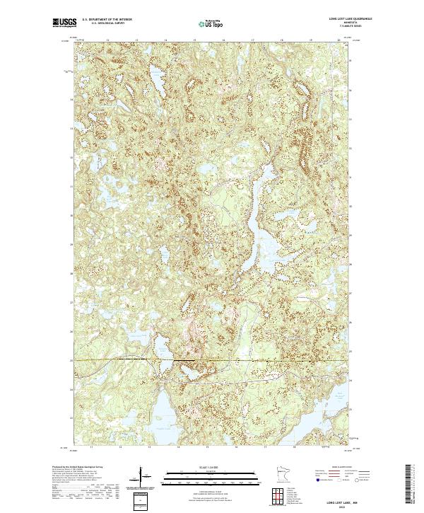 Long Lost Lake topographic map thumbnail