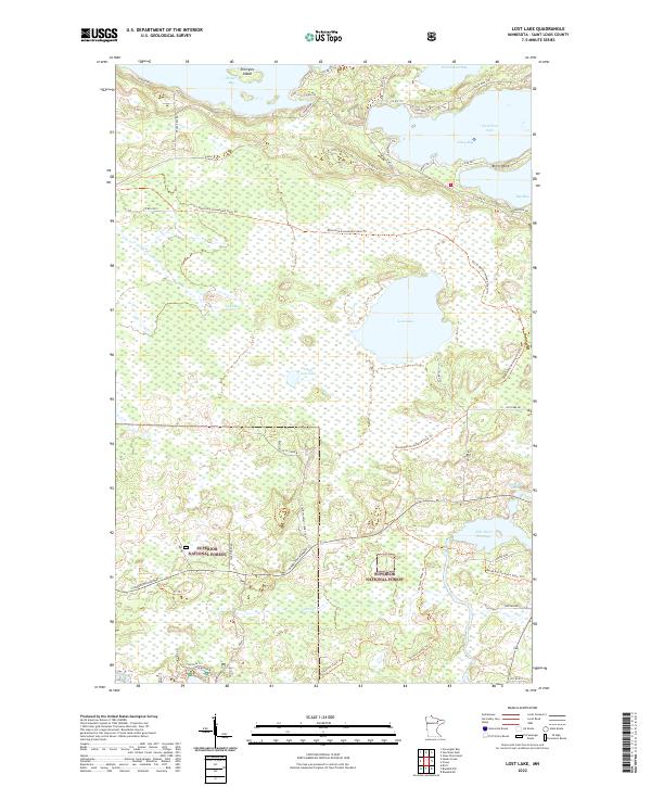 Lost Lake topographic map thumbnail