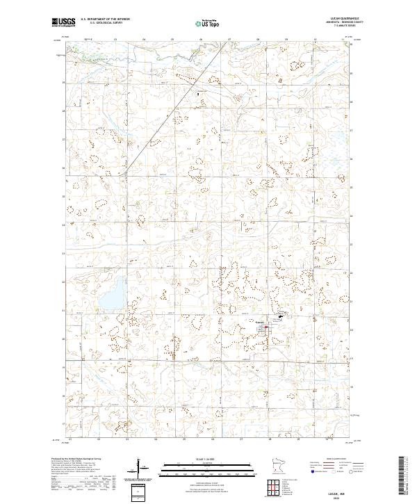 Lucan topographic map thumbnail