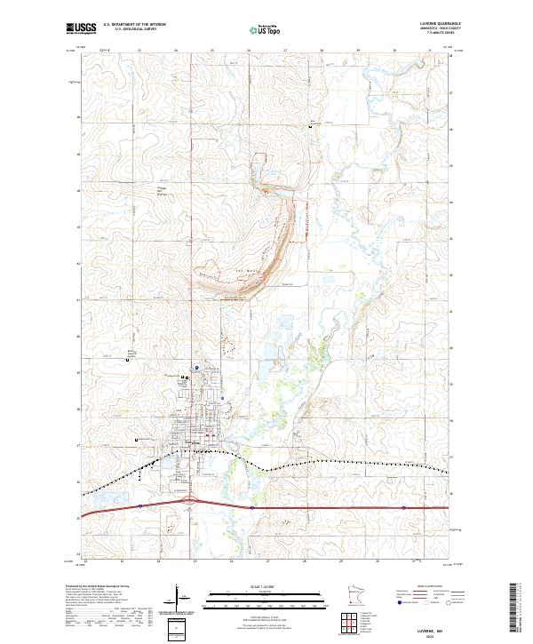 Luverne topographic map thumbnail