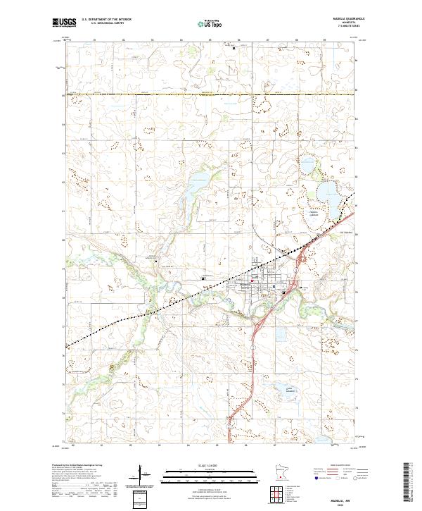Madelia topographic map thumbnail