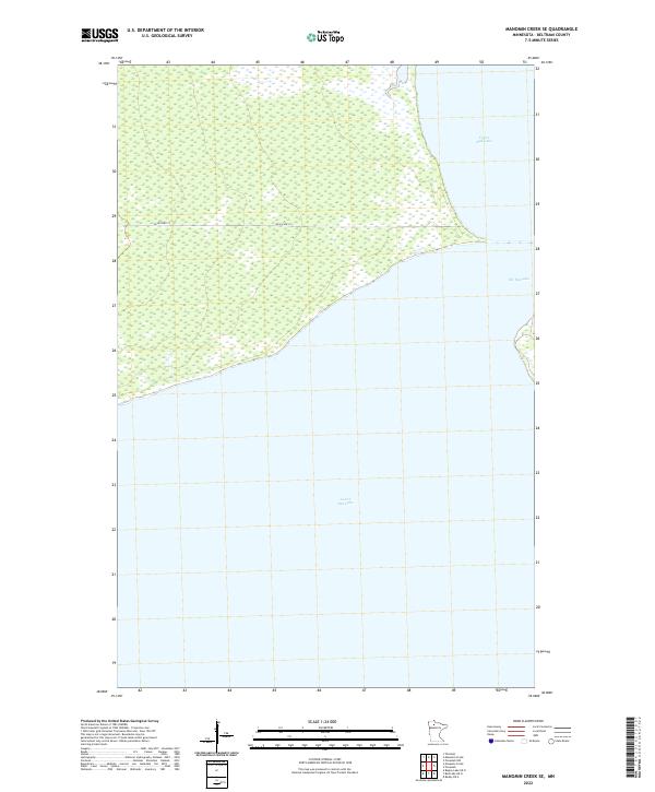 Manomin Creek SE topographic map thumbnail