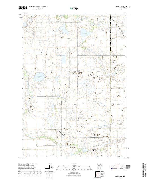 Mapleton NE 2022 topographic map thumbnail
