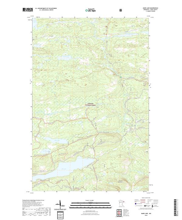 Mark Lake 2022 topographic map thumbnail