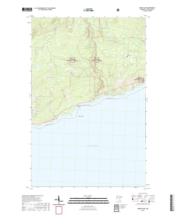 Marr Island 2022 topographic map thumbnail