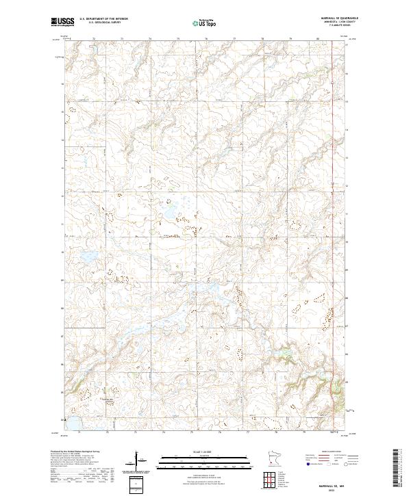 Marshall SE 2022 topographic map thumbnail