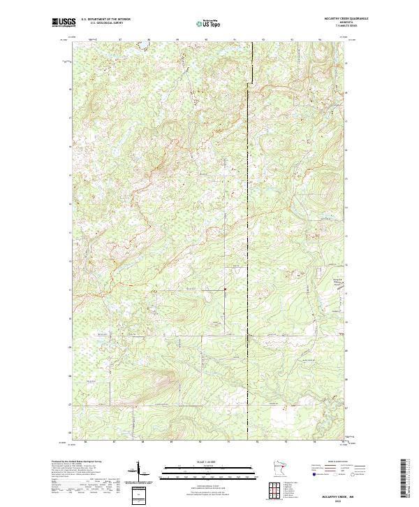 McCarthy Creek 2022 topographic map thumbnail
