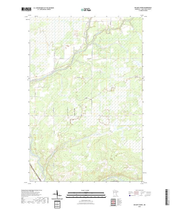 McCarty River 2022 topographic map thumbnail