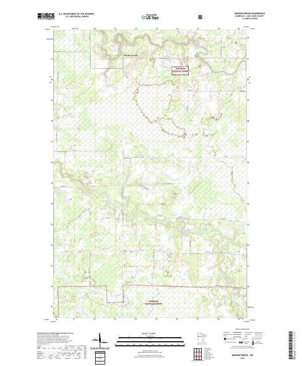 Meadow Brook 2022 topographic map thumbnail