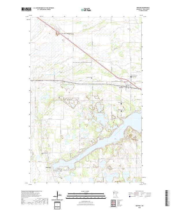 Mentor 2022 topographic map thumbnail