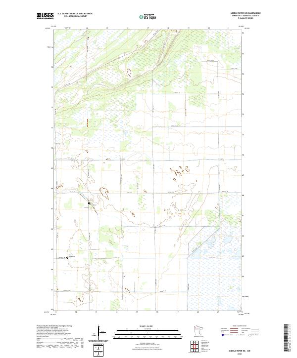 Middle River NE 2022 topographic map thumbnail