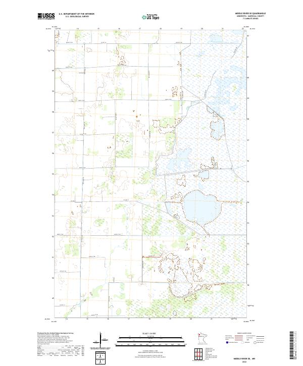 Middle River SE topographic map thumbnail