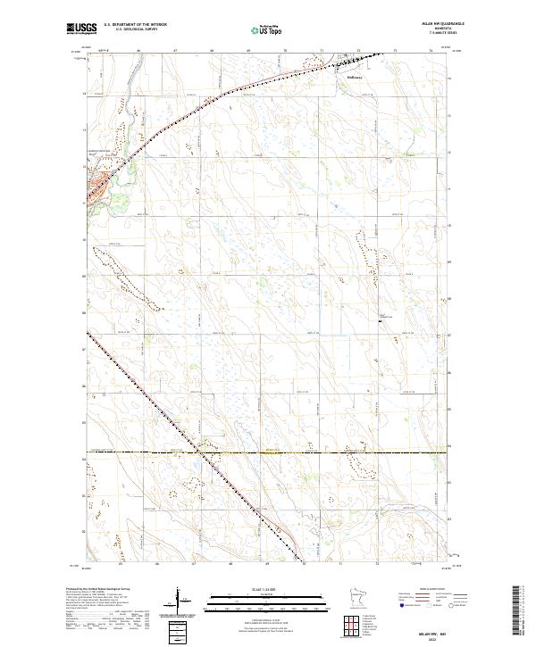Milan NW 2022 topographic map thumbnail