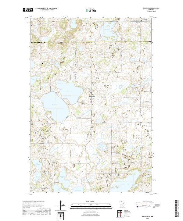 Millerville 2022 topographic map thumbnail