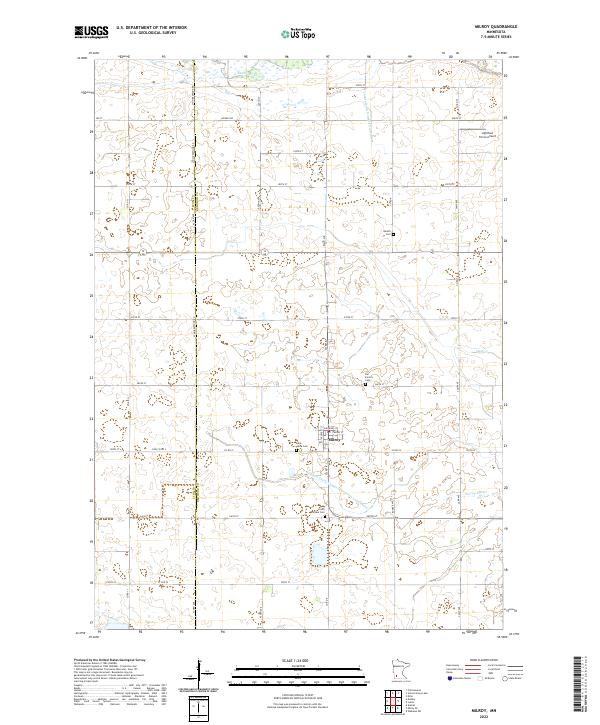 Milroy 2022 topographic map thumbnail