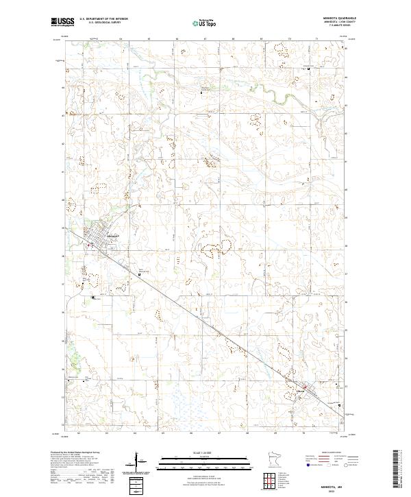 Minneota topographic map thumbnail