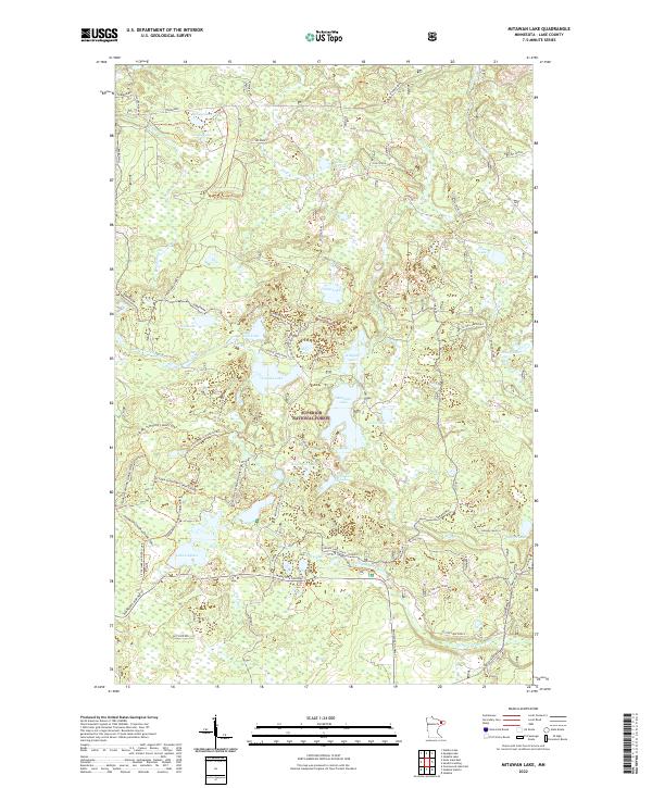 Mitawan Lake 2022 topographic map thumbnail