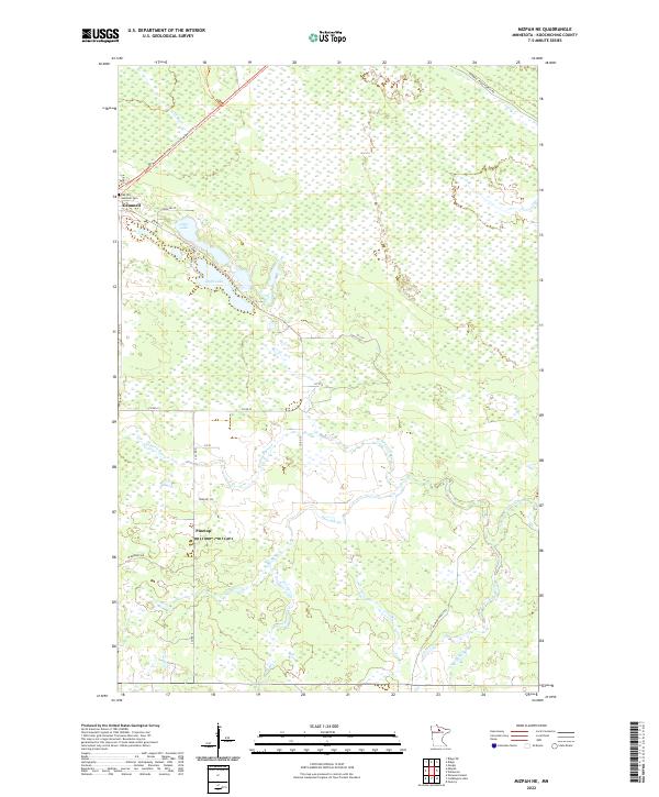 Mizpah NE topographic map thumbnail