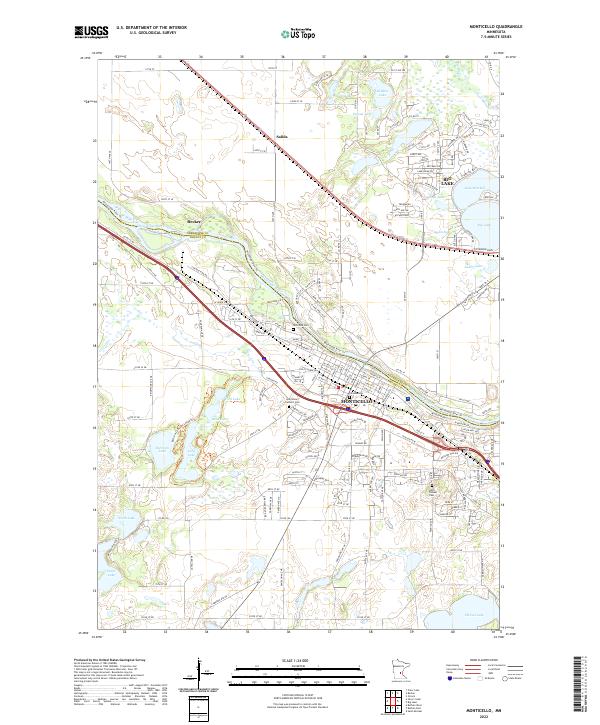 Monticello 2022 topographic map thumbnail