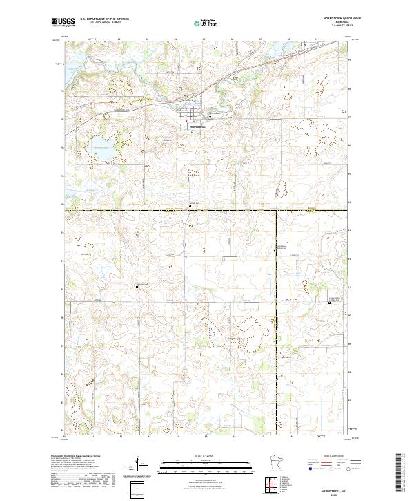 Morristown 2022 topographic map thumbnail