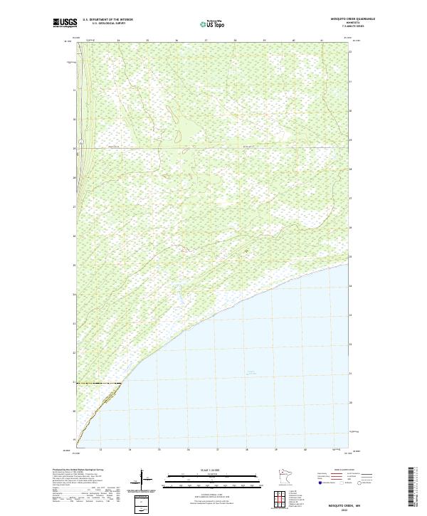 Mosquito Creek topographic map thumbnail