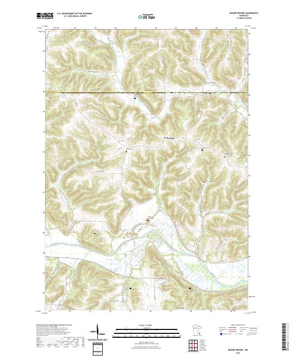 Mound Prairie 2022 topographic map thumbnail