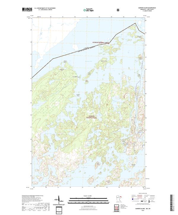 Munker Island 2022 topographic map thumbnail
