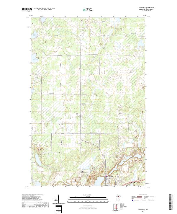 Nashwauk 2022 topographic map thumbnail